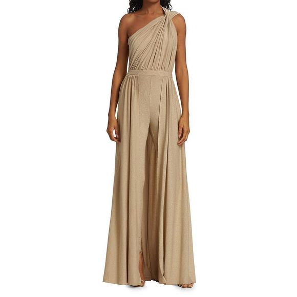 Halston Ira Twist-Neck Jumpsuit US 10 $795 - Picture 2 of 11